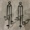 Wrought Iron Wall Candleholders, 1950s, Set of 2 1