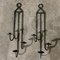 Wrought Iron Wall Candleholders, 1950s, Set of 2, Image 1