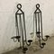 Wrought Iron Wall Candleholders, 1950s, Set of 2 3