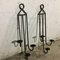 Wrought Iron Wall Candleholders, 1950s, Set of 2, Image 2