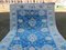 Large Vintage Blue Wool Oushak Carpet 7