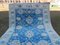 Large Vintage Blue Wool Oushak Carpet, Image 7