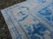 Large Vintage Blue Wool Oushak Carpet, Image 3