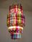 Large Multicolored Quadriedri Murano Glass Chandelier, 1984 9