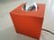 Vintage Orange Cube Table Lamp from Philips, 1970s, Image 2