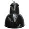 Lámpara colgante industrial vintage grande de esmalte negro y hierro fundido, Imagen 5