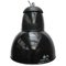 Large Vintage Industrial Black Enamel & Cast Iron Pendant Light, Image 5