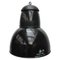 Large Vintage Industrial Black Enamel & Cast Iron Pendant Light 1