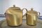 Engraved Golden Aluminum Tea Set, 1950s, Set of 5, Image 3