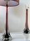 Burgundy Table Lamps by Paul Kedelv for Flygsfors, 1960s, Set of 2 7