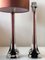 Burgundy Table Lamps by Paul Kedelv for Flygsfors, 1960s, Set of 2, Image 3