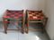 Wooden and Sisal Stools, 1960s, Set of 2 1