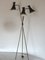 Dreiarmige Stehlampe, 1950er 3