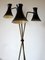 Lámpara de pie de tres brazos, años 50, Imagen 11