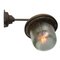 Vintage Industrial Cast Iron & Glass Wall Light 5