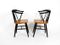 Fauteuils Mid-Century en Bois Massif avec Assises en Teck, Set de 2 2