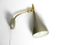 Lámpara de pared Mid-Century con laca brillante y cuello de latón de Louis Kalff para Philips, Imagen 1