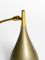 Mid-Century Wall Lamp with Glossy Lacquer and Brass Neck by Louis Kalff for Philips 3
