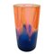 Orange-blaue Vintage Vase aus Harz von Steve Zoller 1