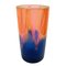 Vaso vintage in resina arancione e blu di Steve Zoller, Immagine 1