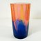 Vaso vintage in resina arancione e blu di Steve Zoller, Immagine 2