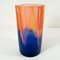 Vintage Orange and Blue Resin Vase by Steve Zoller 2