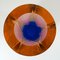Jarrón vintage de resina naranja y azul de Steve Zoller, Imagen 4