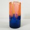 Orange-blaue Vintage Vase aus Harz von Steve Zoller 3