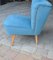 Blue Cocktail Chair, 1960s 4