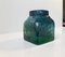Vaso in vetro di Murano verde e blu di Venini, anni '50, Immagine 1