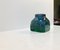 Vaso in vetro di Murano verde e blu di Venini, anni '50, Immagine 4