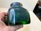 Vaso in vetro di Murano verde e blu di Venini, anni '50, Immagine 7
