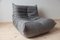 Grey Microfiber Togo Lounge Chair by Michel Ducaroy for Ligne Roset 2