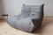 Grey Microfiber Togo Lounge Chair by Michel Ducaroy for Ligne Roset, Image 6