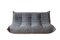 Grey Microfiber Togo 3-Seat Sofa by Michel Ducaroy for Ligne Roset 1