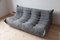 Grey Microfiber Togo 3-Seat Sofa by Michel Ducaroy for Ligne Roset 3