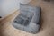 Chaise d'Angle Togo en Microfibre Grise par Michel Ducaroy pour Ligne Roset 4