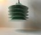 Lampada vintage verde con cinque paralumi, Danimarca, anni '70, Immagine 3