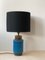 Turqoise Ceramic Table Lamp from Bitossi, 1960s 3