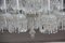 Große Kronleuchter aus Kristallglas mit 12 Leuchtstellen, 1950er, 2er Set 2