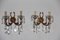 Mid-Century Italian Bronze & Crystal Sconces, 1950s, Set of 2 7