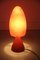 Kleine rote Tischlampe aus Muranoglas von Barovier & Toso, 1990er 4