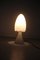 Lámpara de mesa pequeña de cristal de Murano blanco de Barovier & Toso, años 90, Imagen 2