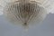 Lámpara de araña floral de cristal de Murano, años 70, Imagen 9