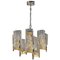 Italian Brass & Glass Chandelier from Sciolari, 1970s 1