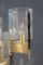Italian Brass & Glass Chandelier from Sciolari, 1970s, Image 4