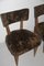 Italian Wood & Chenille Club Chairs, 1950s, Set of 2, Image 8