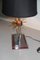 Vintage Italian Copper, Steel, Brass and Acrylic Glass Table Lamp, 1970s, Image 5