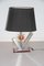 Vintage Italian Copper, Steel, Brass and Acrylic Glass Table Lamp, 1970s, Image 1