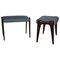 Geometrische italienische Mid-Century Hocker, 2er Set 1